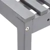 vidaXL Garten-Eckbank Grau 140 cm Massivholz Akazie Produktbild-Vorschau 7