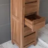 Teako Design Highboard Ysane Teakholz Massiv 115x30cm mit Produktbild-Vorschau 6