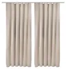 Beautissu Set di 2 tende oscuranti Amelie BK color crema, Anteprima dell’immagine prodotto 2