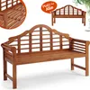 CASARIA® Panchina da Giardino Resistente in Legno Eucalipto Anteprima dell’immagine prodotto 1