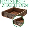 Novaliv Holzkiste Vintage 30 x 25 x 8 cm Alte Ziegelform Produktbild-Vorschau 2