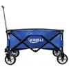 A blue folding wagon with black frame and wheels, shown from the side against a white background. Anteprima dell’immagine prodotto