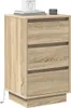 vidaXL Nachttisch Sonoma-Eiche 39 x 34,5 x 65 cm Produktbild-Vorschau 3