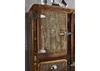 MASSIVMOEBEL24 Vitrine Altholz 90x38x140 mehrfarbig Produktbild-Vorschau 2