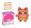 A toaster toy, a slice of bread with a face, and a plush cat toy shaped like toast. Anteprima dell’immagine prodotto