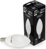 A product shot of an LED light bulb and its packaging. Produktbild-Vorschau