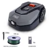 A robotic lawnmower with installation accessories. Produktbild-Vorschau
