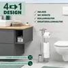 eluno Stand WC-Garnitur 4in1, WC-Bürste, Rollenhalter und Produktbild-Vorschau 2