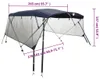 vidaXL 4-Bow Bimini-Top mit Mesh-Seitenteilen Produktbild-Vorschau 8