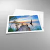 Poster - Poster ohne Rahmen - Brücke See - 70x50 cm - Wand Produktbild-Vorschau 3
