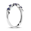 585er Weißgold Ring Diamanten Saphire Unique DR0422 Produktbild-Vorschau 5
