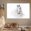MuchoWow® Poster Pferd - Aquarell - Tiere - Weiß 180x120 cm Produktbild-Vorschau 6