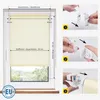 Rollo Fenster ohne Bohren Lichtdurchlässig 40x230cm creme Produktbild-Vorschau 2