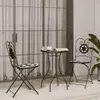 VidaXL 4003405, Taras, Ceramika, Żelazo, Czarny, Biały, 380 Podgląd zdjęcia produktu 3