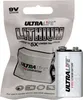 A 9V lithium battery and its packaging are shown. Produktbild-Vorschau