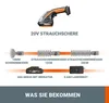 Worx Cisaille à gazon et à buissons avec batterie et Voir les images du produit 5
