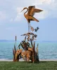 Casa Padrino Luxus Stahl Garten Skulptur Reiher auf Ast Produktbild-Vorschau 6