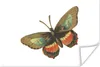 MuchoWow® Poster Vintage - Schmetterling - Braun 120x80 cm Produktbild-Vorschau 1