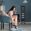 Relaxdays Schuhregal, 10 Ebenen, HBT: 175x33x33 cm, Metall Produktbild-Vorschau 5