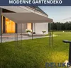 DELUKE® Gartenpavillon Pergola LYMP | 3x3 m Taupe Stoff | Produktbild-Vorschau 5