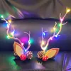 LED-Haarspangen mit Weihnachtszweigen, Rentiergeweih, Produktbild-Vorschau 1