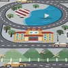 Spielteppich - Straßenteppich in Grau Größe - 140 x 200 cm Produktbild-Vorschau 2