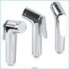 Three chrome-plated bidet sprayers are displayed against a white background. Náhľad obrázku produktu