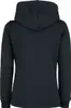 RED by EMP Damen schwarze Sweat Kapuzenjacke im Biker Style Produktbild-Vorschau 2