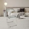 Chaise pliante 1 set fauteuil lounge chaise visiteur gris Voir les images du produit 2