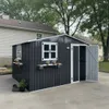 Abri de jardin métallique de 7,19 m² avec toit en pente, Voir les images du produit 11