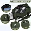Borsa sportiva 35L verde militare con scomparto per le Anteprima dell’immagine prodotto 3