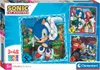 Clementoni Sonic Puzzle 3 x 48 Teile - Puzzle 32 x 22 cm fr Produktbild-Vorschau 1