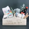 Geschenkkorb aus Holz zur Geburt – Dekorative Geschenkbox Produktbild-Vorschau 2