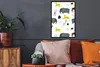 MuchoWow® MuchoWow® Gerahmtes Poster Tiere - Elefant - Affe Produktbild-Vorschau 2