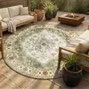 Volero - Vintage Gartenteppich Rund - Santo Mandala Grün - Produktbild-Vorschau 9