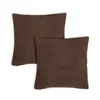 Kissenbezug 40x40 cm braun Kissenhülle 3D Waben Kissen Produktbild-Vorschau 2