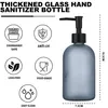 Glas-Seifenspender-Flaschen mit Pumpe, Rundglas, Produktbild-Vorschau 2