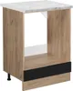 Herdumbauschrank Vicco R-Line Schwarz Hochglanz 60 cm AP Produktbild-Vorschau 1