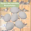 6x Legeeier Kunsteier Nesteier für Hühner Gipseier für Produktbild-Vorschau 4