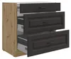 Küchen Unterschrank 80 cm Stilo Grau + Eiche Artisan Produktbild-Vorschau 2