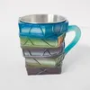 Tasse en forme de livre peinte, tasse à café empilée en 3D, Voir les images du produit 12