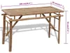 vidaXL Pivní stůl se 2 lavicemi 100 cm Bamboo Náhled obrázku produktu 6