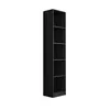 Modernes Standregal R40 Schwarz 182x40x30 cm mit offenen Produktbild-Vorschau 1