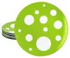 Pula verde a pois 6x piatto Ø27cm in porcellana 6 pers Anteprima dell’immagine prodotto 1