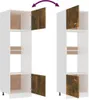 vidaXL Armoire pour micro-ondes Chêne fumé 60x57x207 cm Voir les images du produit 7