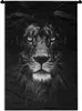 MuchoWow® Wandteppich Wandbehang Tier - Porträt - Schwarz - Produktbild-Vorschau 1