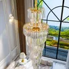 WISFOR 120/140cm plafoniere a spirale gocce di cristallo a Anteprima dell’immagine prodotto 1