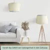 Wogati® Premium Lampenschirm E14/E27 Baumwolle |Creme / Produktbild-Vorschau 2