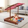 Holzsandkasten mit Abdeckung, Kindersandkasten, Modern Produktbild-Vorschau 3