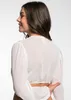 Dirndlbluse Efeu ecru LA Chiffon 38 Produktbild-Vorschau 4